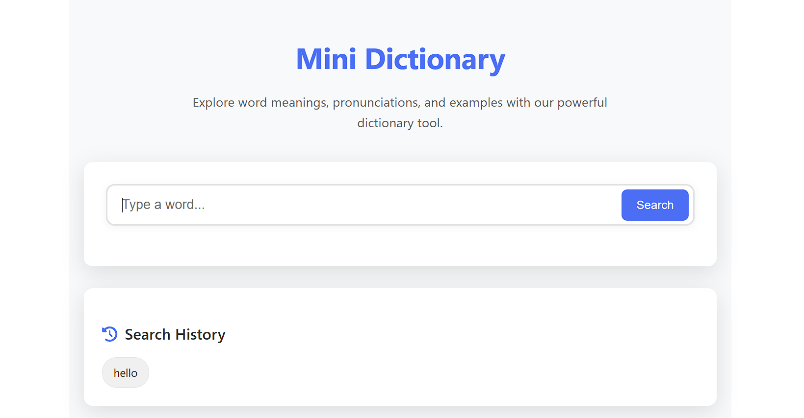 mini dictionary Screenshot